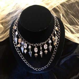 Double spike looking Necklace.